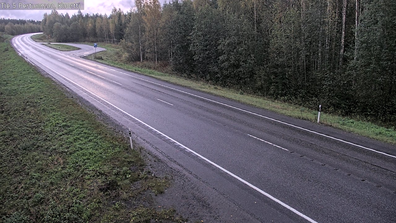 Weather Camera Image Väg 5 Pertunmaa, Kuortti, Pertunmaa, Etelä-Savo