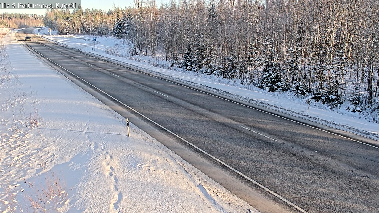 Weather Camera Image Väg 5 Pertunmaa, Kuortti, Pertunmaa, Etelä-Savo