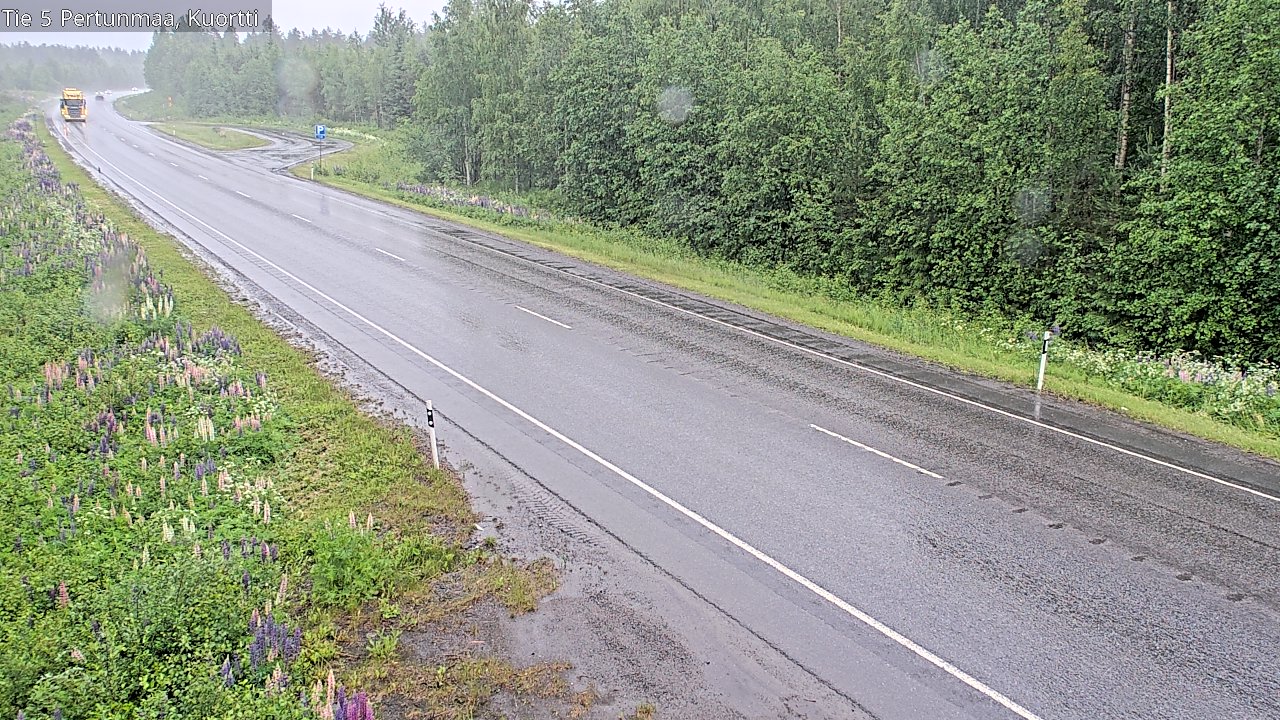 Weather Camera Image Väg 5 Pertunmaa, Kuortti, Pertunmaa, Etelä-Savo
