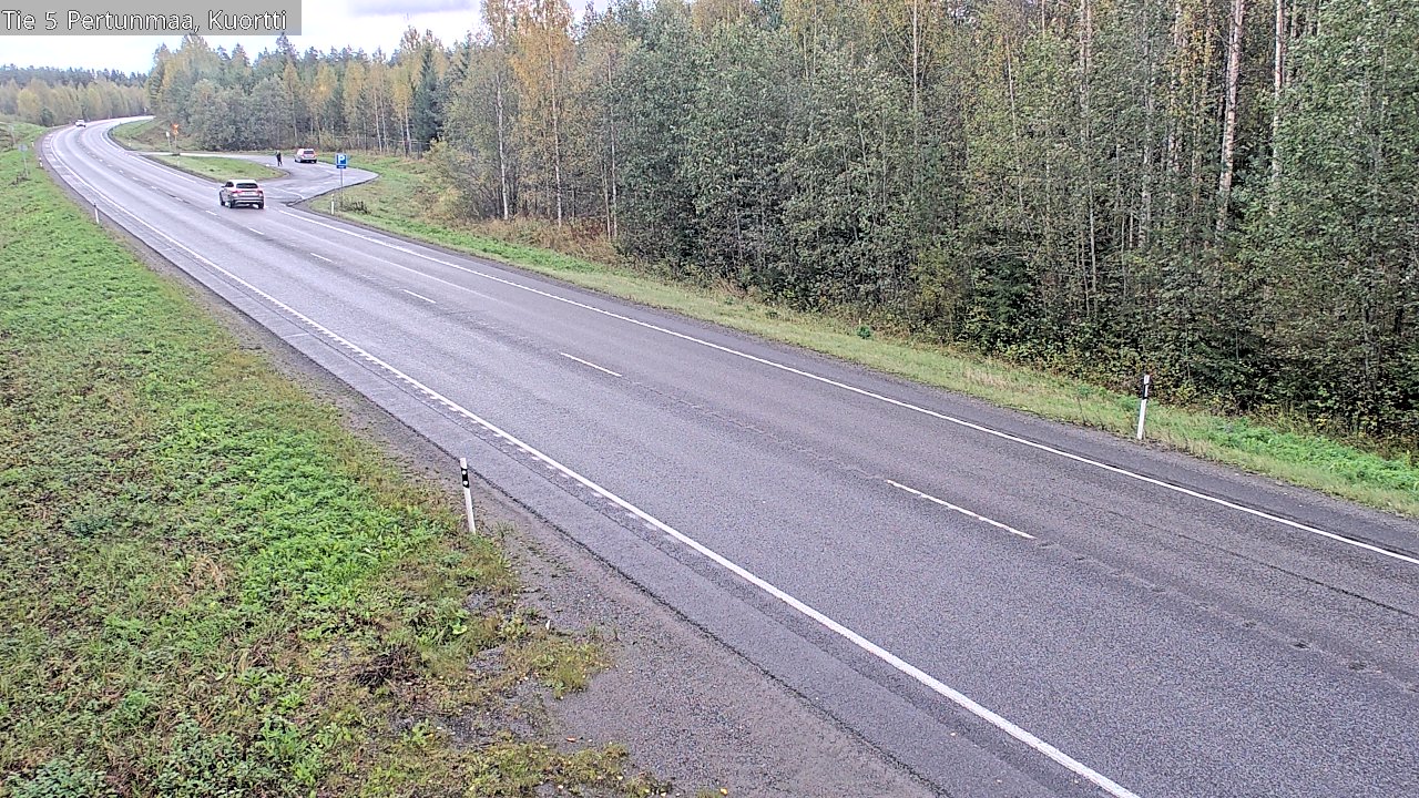 Weather Camera Image Väg 5 Pertunmaa, Kuortti, Pertunmaa, Etelä-Savo