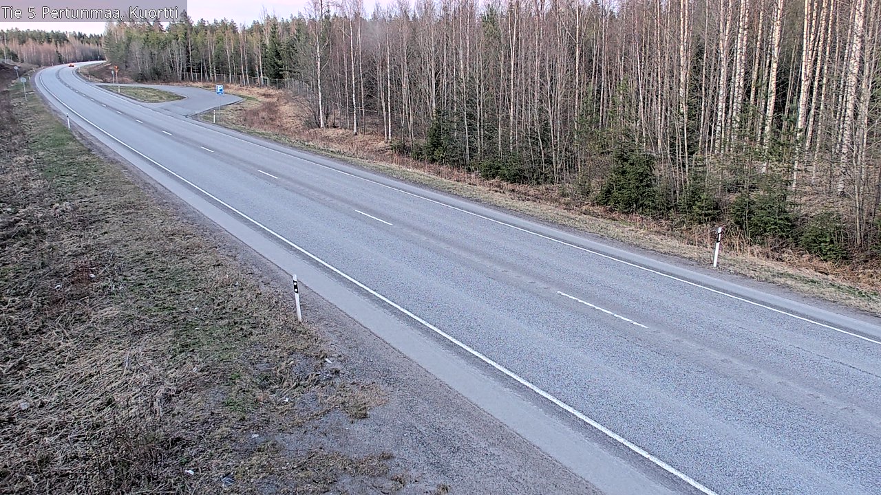 Weather Camera Image Väg 5 Pertunmaa, Kuortti, Pertunmaa, Etelä-Savo
