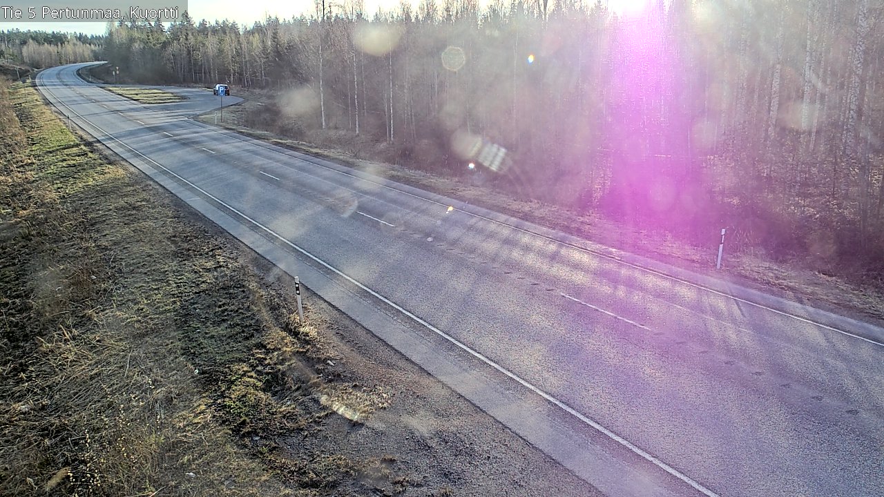 Weather Camera Image Väg 5 Pertunmaa, Kuortti, Pertunmaa, Etelä-Savo