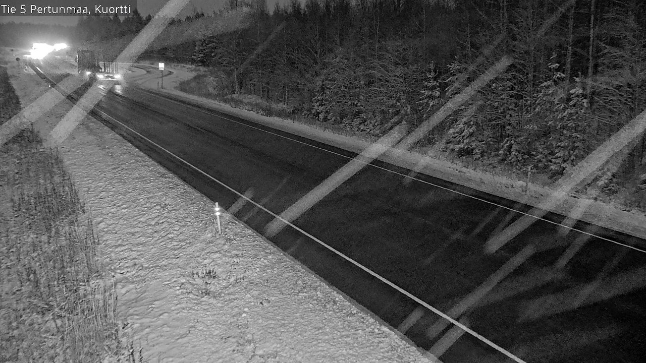 Weather Camera Image Väg 5 Pertunmaa, Kuortti, Pertunmaa, Etelä-Savo