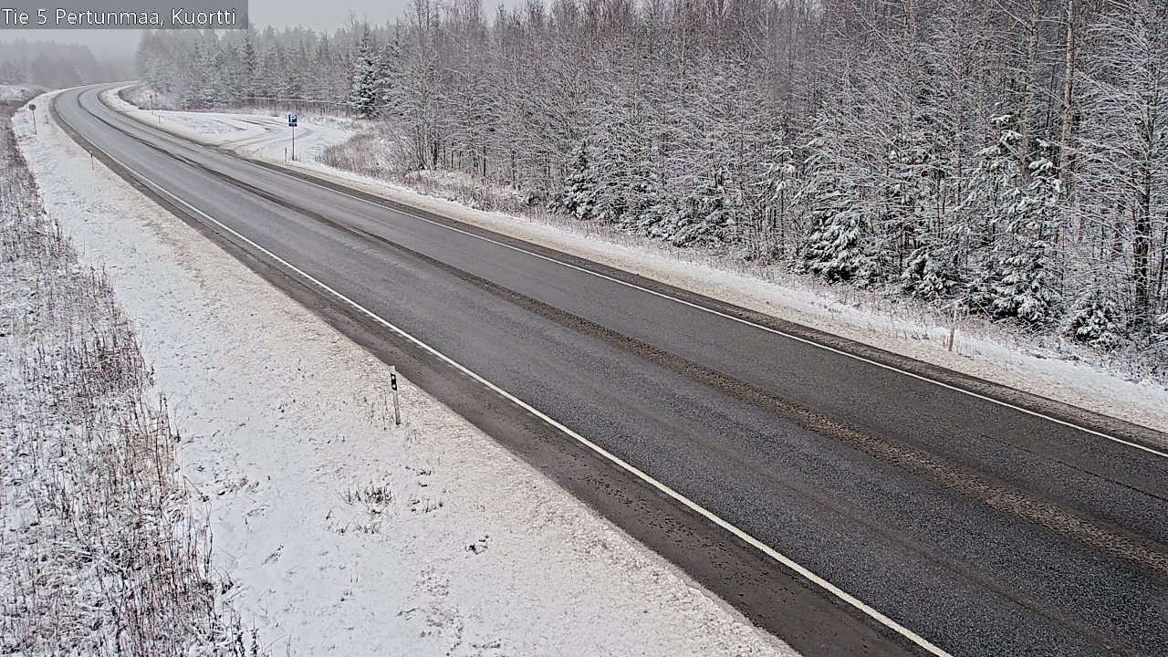 Weather Camera Image Väg 5 Pertunmaa, Kuortti, Pertunmaa, Etelä-Savo