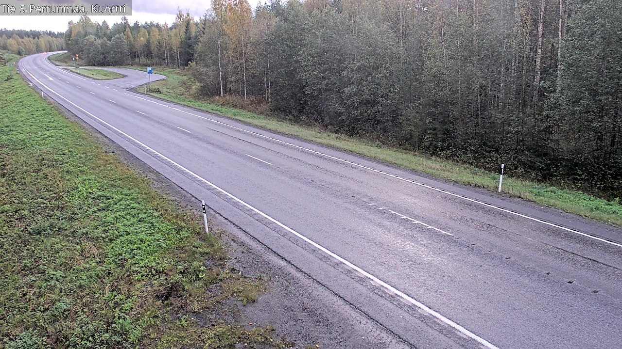 Weather Camera Image Väg 5 Pertunmaa, Kuortti, Pertunmaa, Etelä-Savo