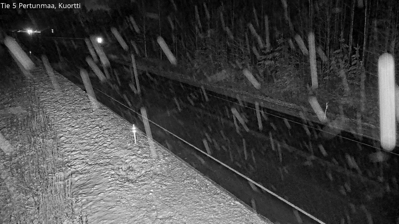 Weather Camera Image Väg 5 Pertunmaa, Kuortti, Pertunmaa, Etelä-Savo