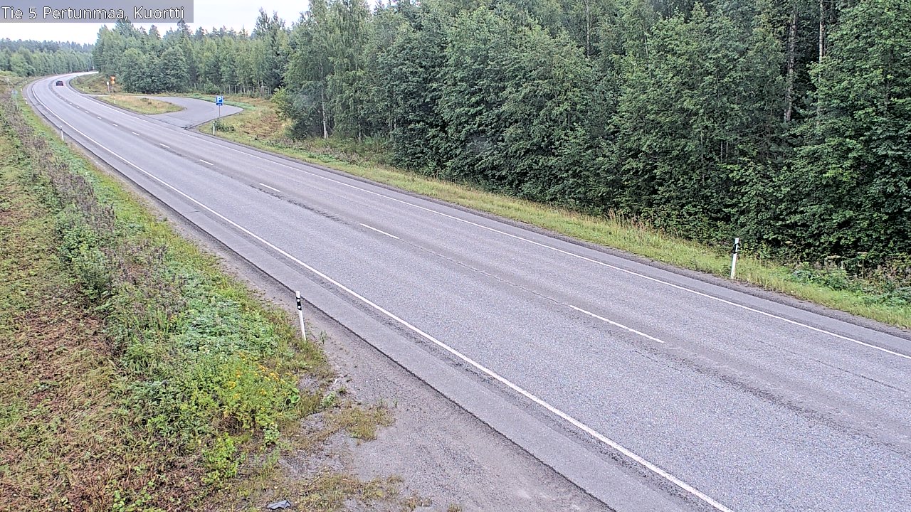 Weather Camera Image Väg 5 Pertunmaa, Kuortti, Pertunmaa, Etelä-Savo