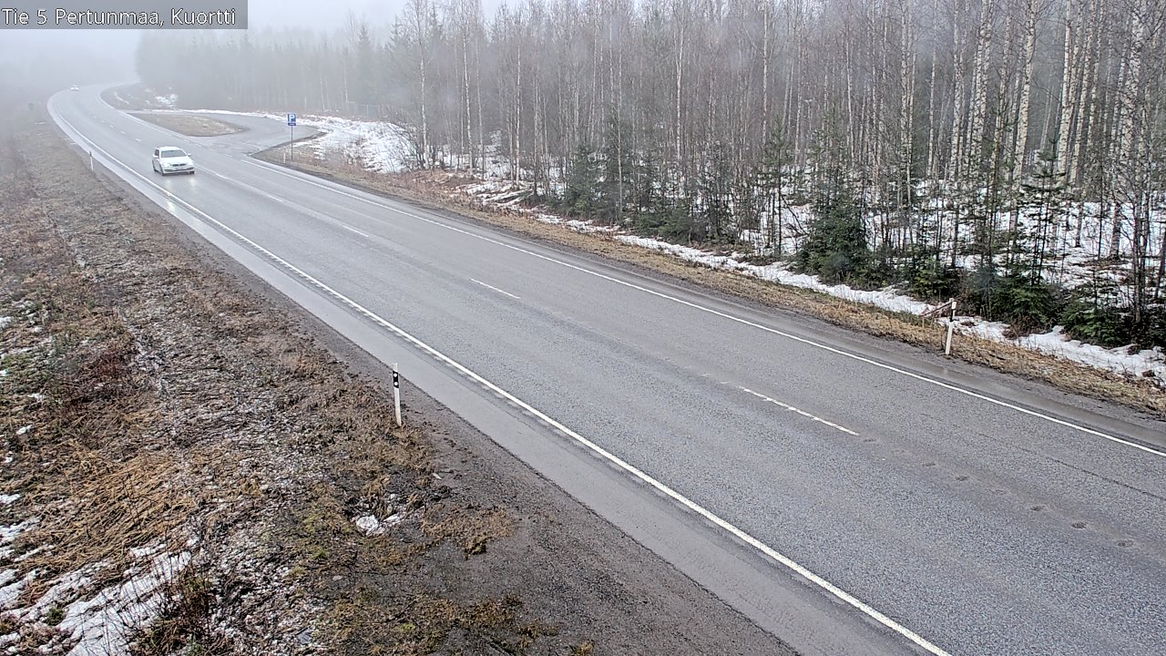 Weather Camera Image Väg 5 Pertunmaa, Kuortti, Pertunmaa, Etelä-Savo