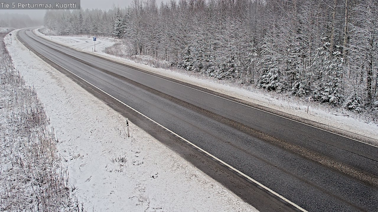 Weather Camera Image Väg 5 Pertunmaa, Kuortti, Pertunmaa, Etelä-Savo