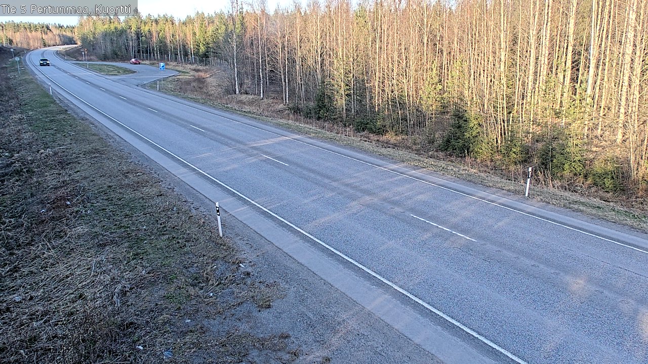 Weather Camera Image Väg 5 Pertunmaa, Kuortti, Pertunmaa, Etelä-Savo
