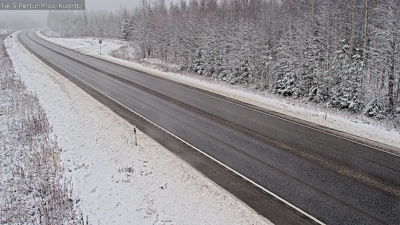 Weather Camera Image Väg 5 Pertunmaa, Kuortti, Pertunmaa, Etelä-Savo
