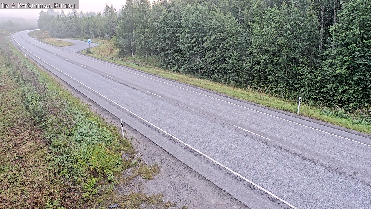 Weather Camera Image Road 5 Pertunmaa, Kuortti, Pertunmaa, Etelä-Savo