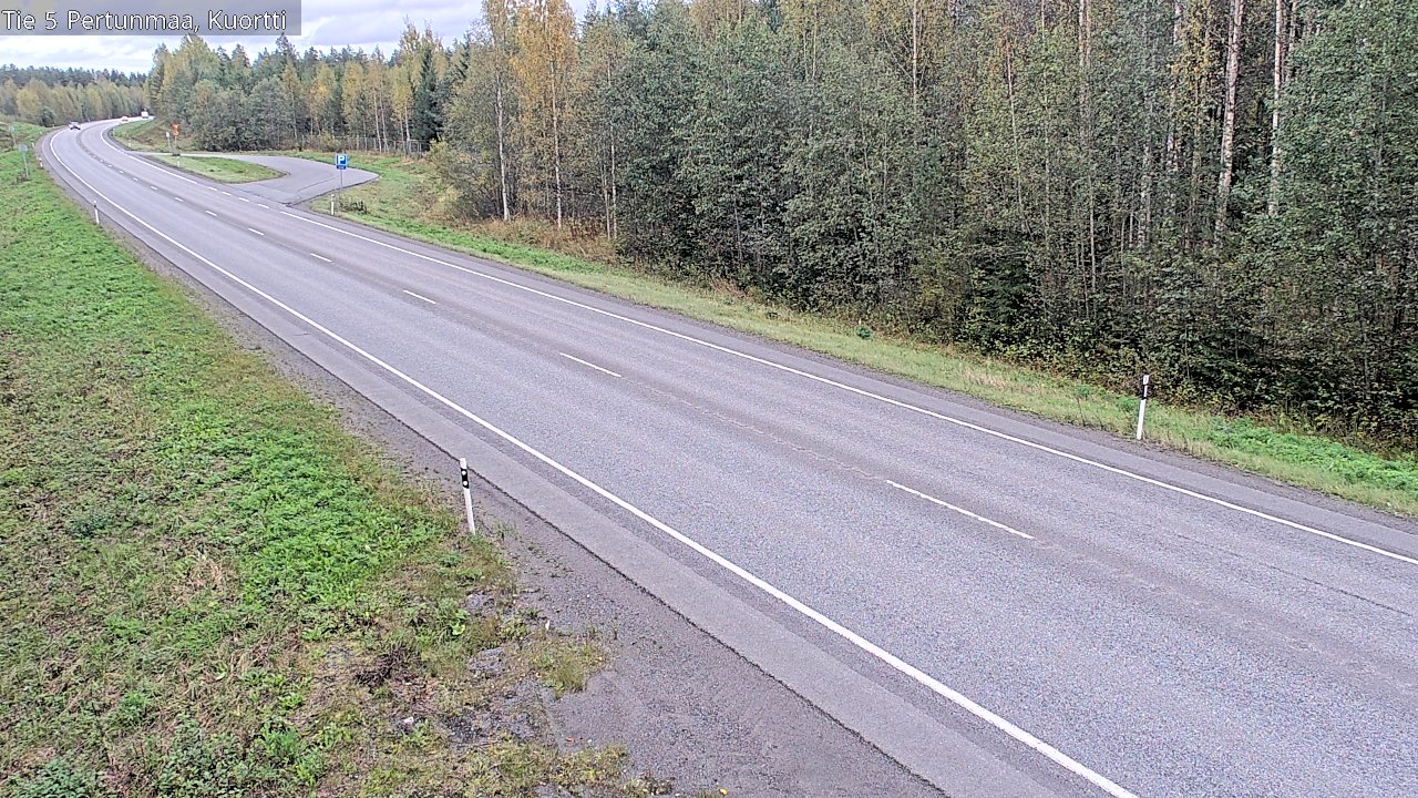 Weather Camera Image Väg 5 Pertunmaa, Kuortti, Pertunmaa, Etelä-Savo