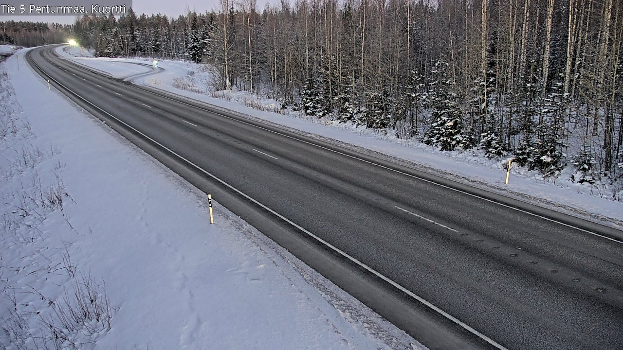 Weather Camera Image Road 5 Pertunmaa, Kuortti, Pertunmaa, Etelä-Savo
