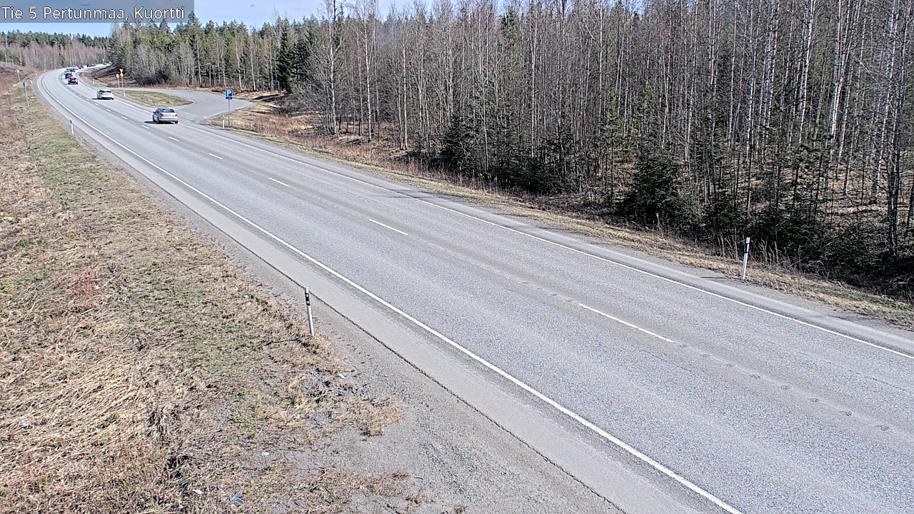 Weather Camera Image Väg 5 Pertunmaa, Kuortti, Pertunmaa, Etelä-Savo