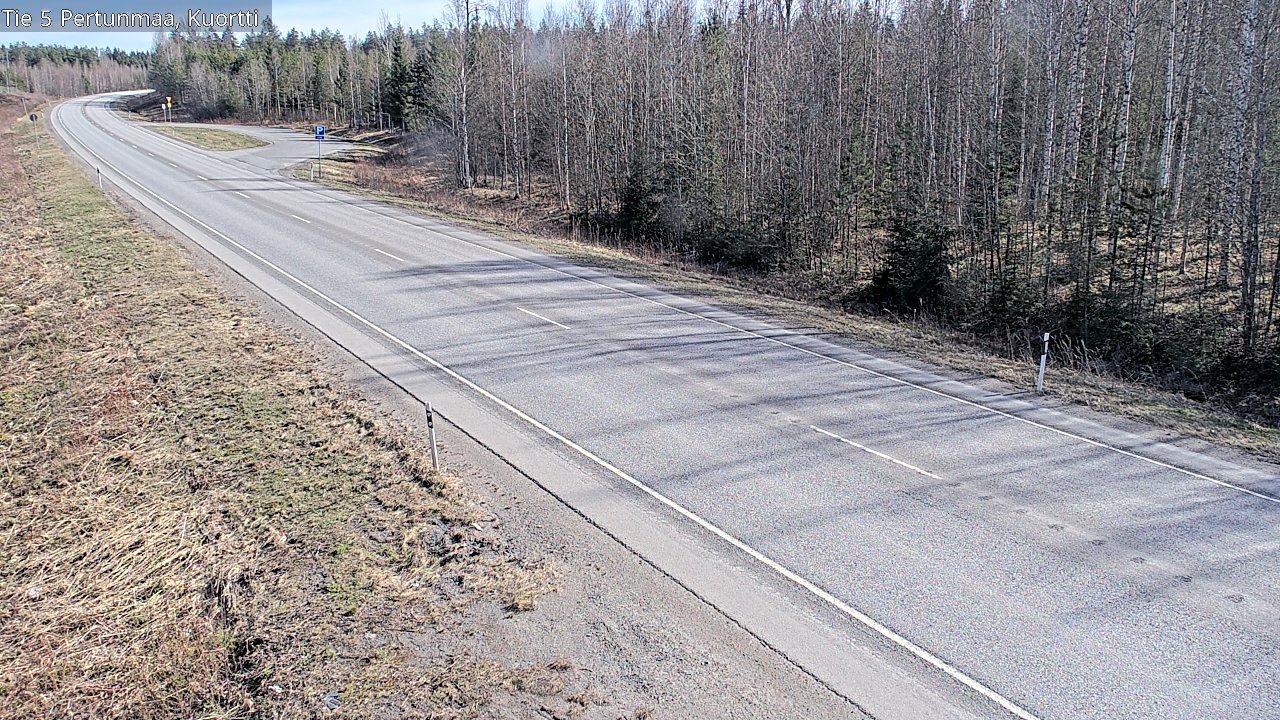 Weather Camera Image Väg 5 Pertunmaa, Kuortti, Pertunmaa, Etelä-Savo