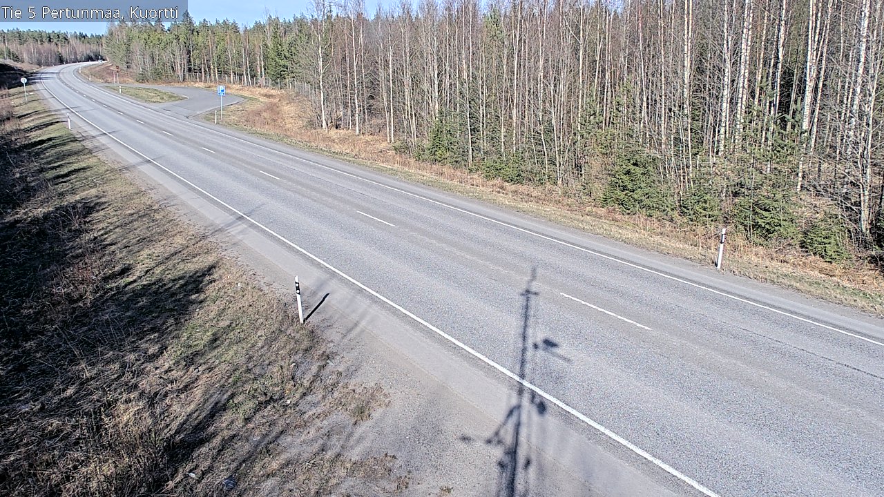 Weather Camera Image Väg 5 Pertunmaa, Kuortti, Pertunmaa, Etelä-Savo