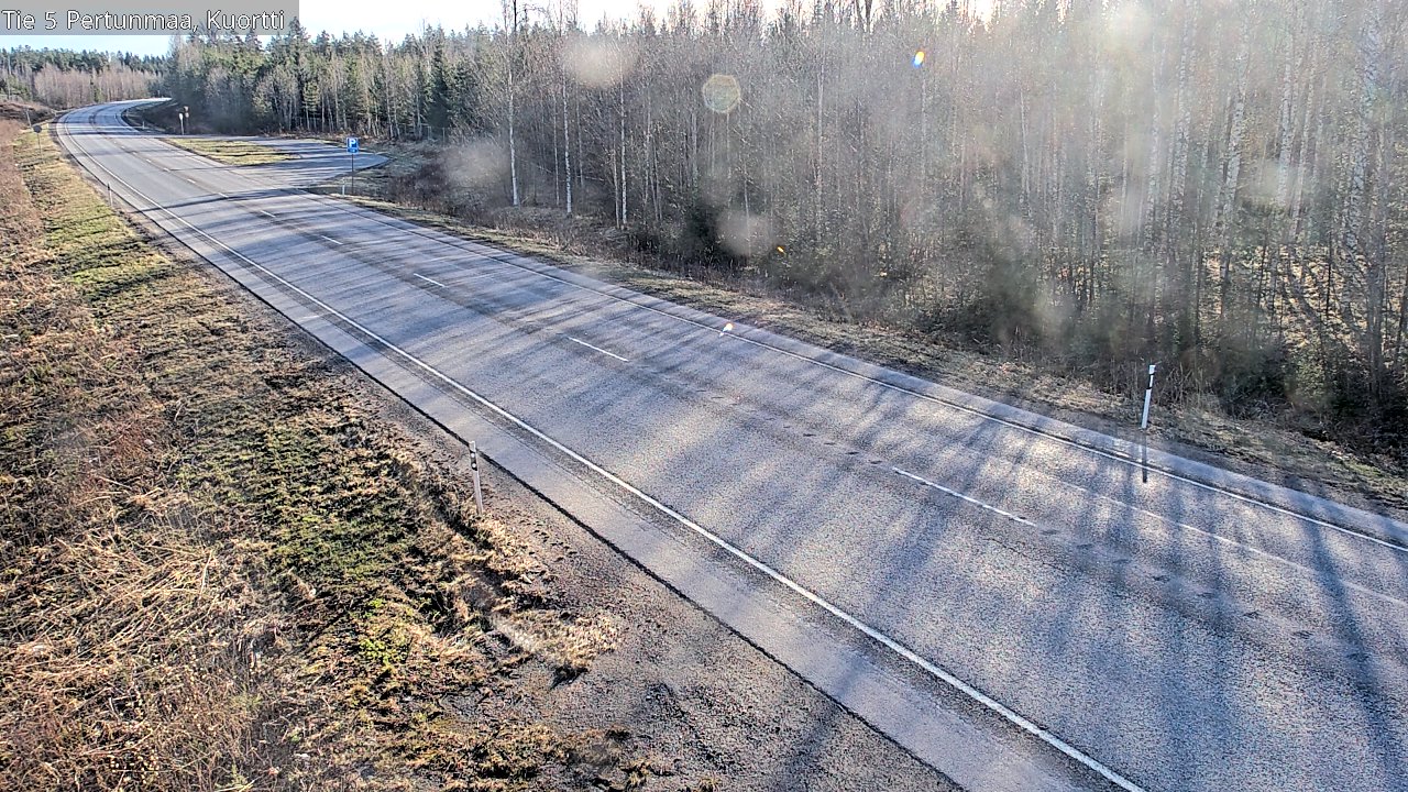 Weather Camera Image Väg 5 Pertunmaa, Kuortti, Pertunmaa, Etelä-Savo