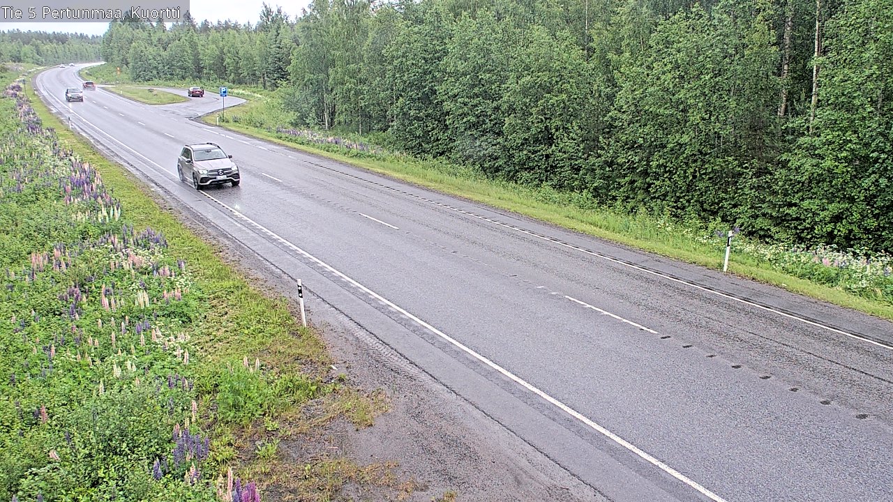 Weather Camera Image Väg 5 Pertunmaa, Kuortti, Pertunmaa, Etelä-Savo