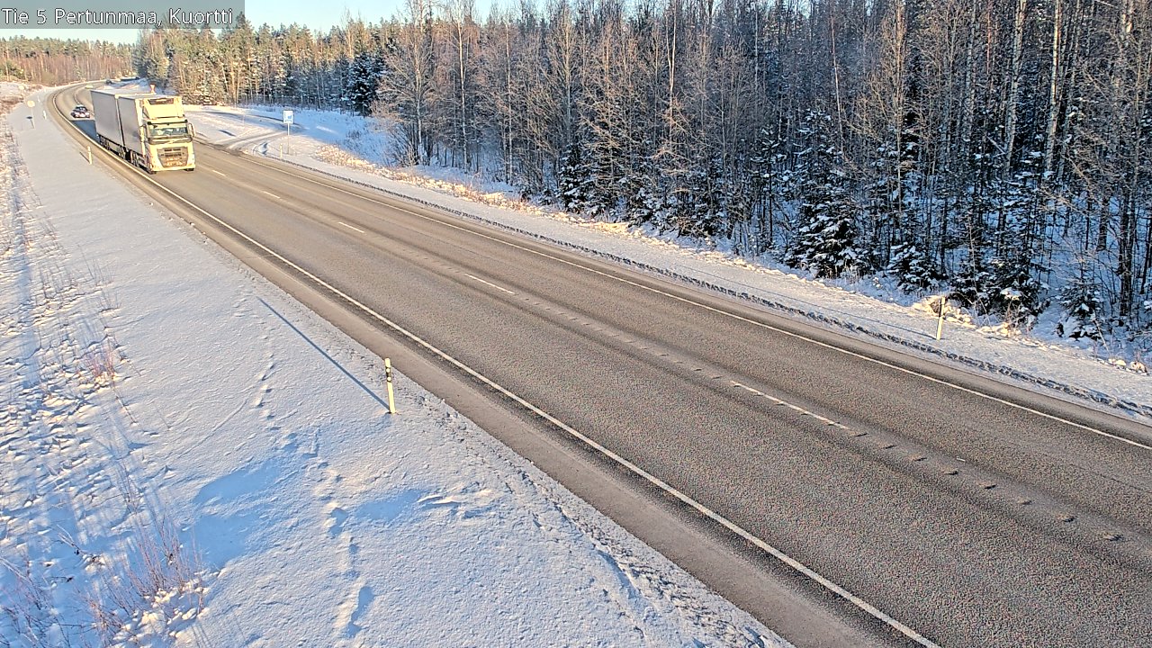 Weather Camera Image Road 5 Pertunmaa, Kuortti, Pertunmaa, Etelä-Savo