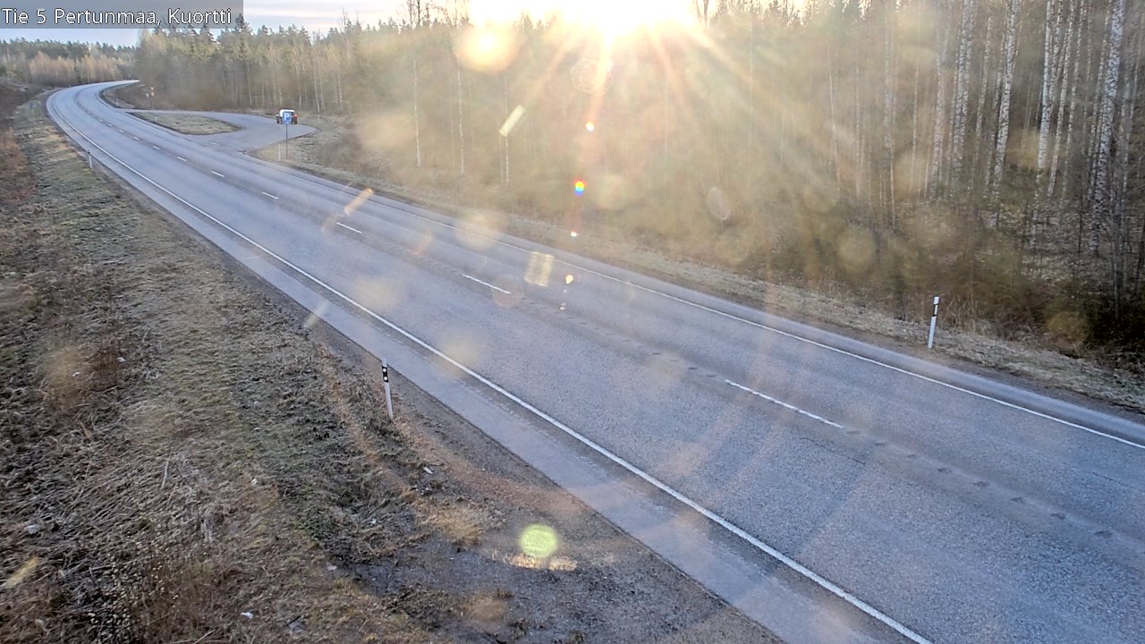Weather Camera Image Väg 5 Pertunmaa, Kuortti, Pertunmaa, Etelä-Savo