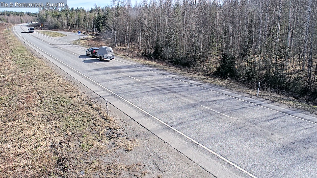 Weather Camera Image Väg 5 Pertunmaa, Kuortti, Pertunmaa, Etelä-Savo