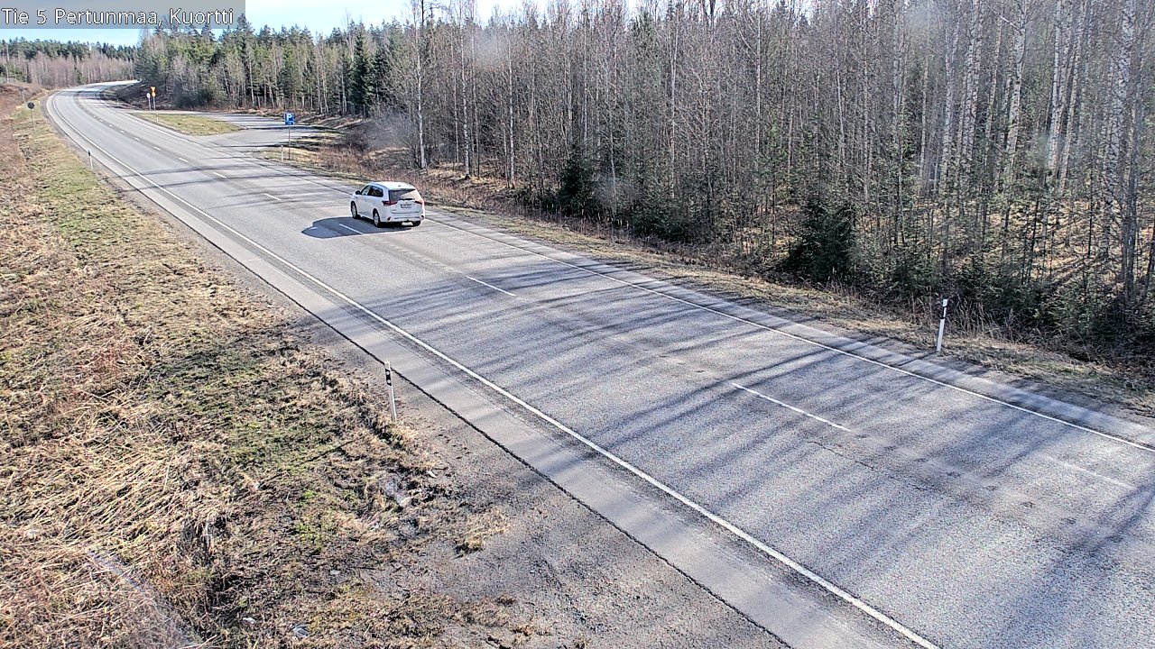 Weather Camera Image Väg 5 Pertunmaa, Kuortti, Pertunmaa, Etelä-Savo