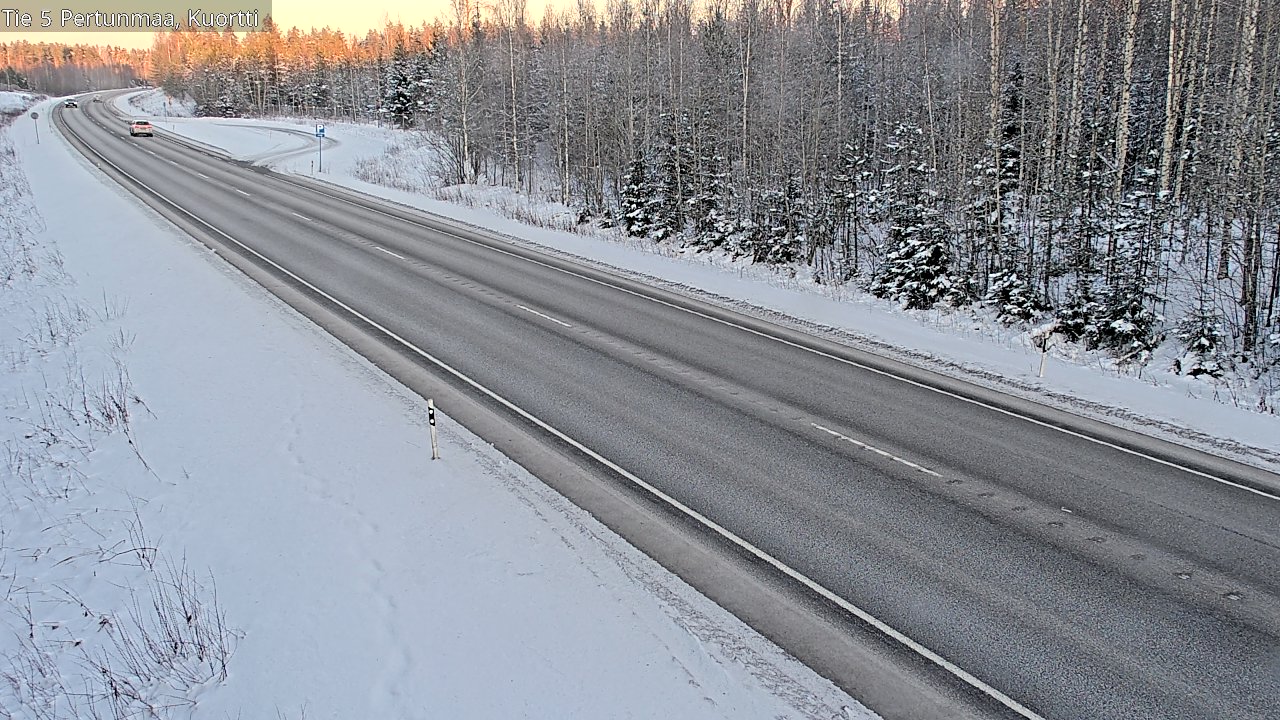 Weather Camera Image Road 5 Pertunmaa, Kuortti, Pertunmaa, Etelä-Savo
