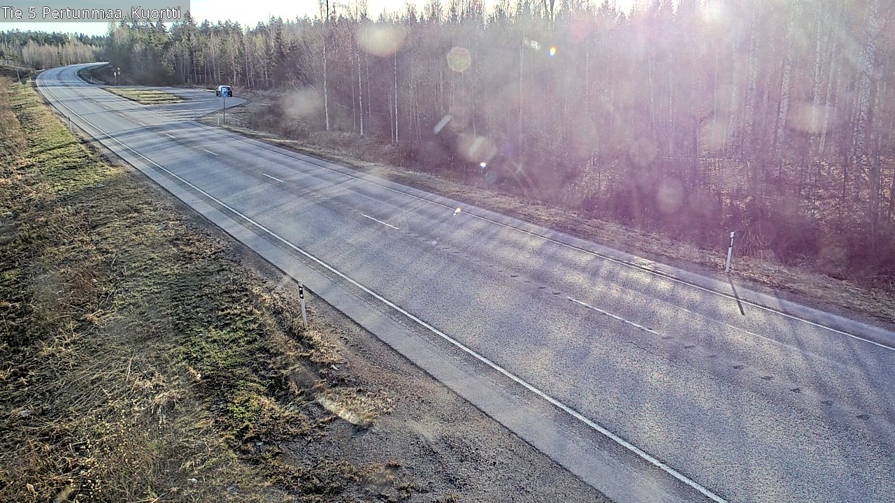 Weather Camera Image Väg 5 Pertunmaa, Kuortti, Pertunmaa, Etelä-Savo