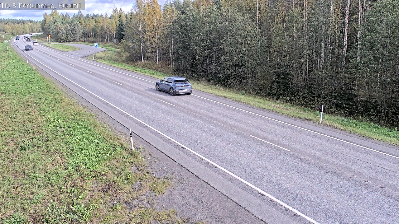 Weather Camera Image Väg 5 Pertunmaa, Kuortti, Pertunmaa, Etelä-Savo