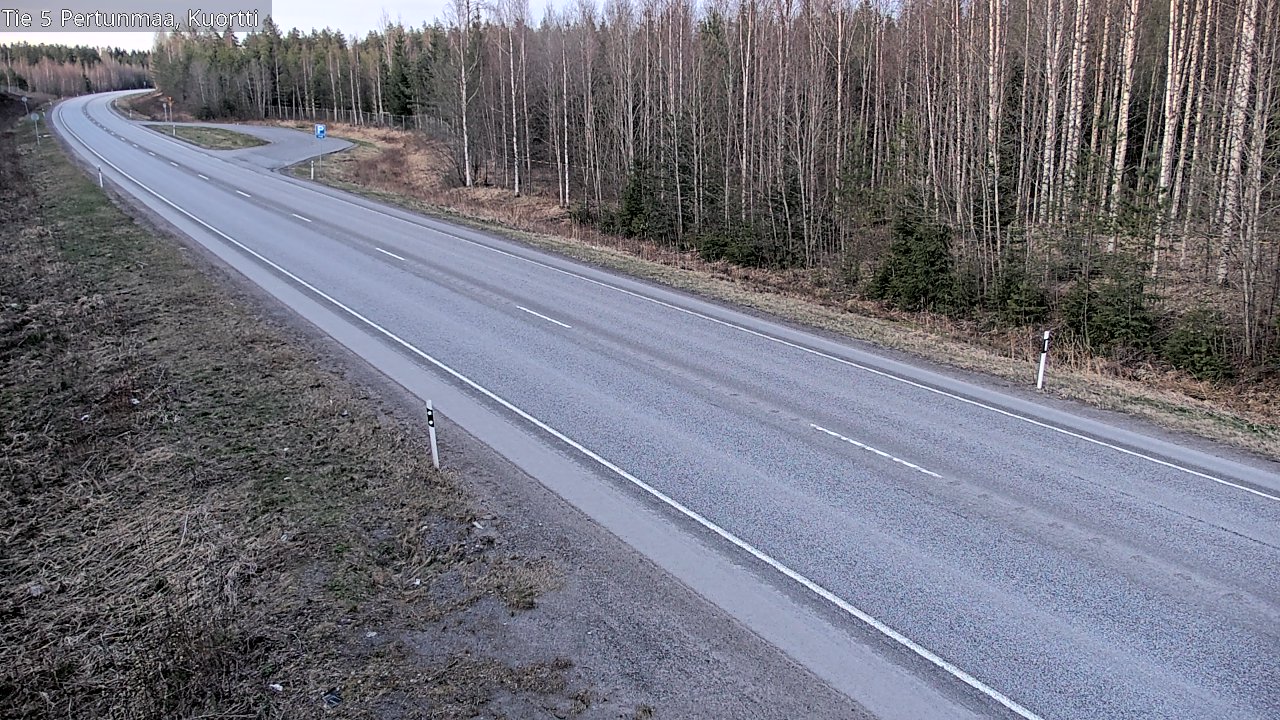 Weather Camera Image Väg 5 Pertunmaa, Kuortti, Pertunmaa, Etelä-Savo