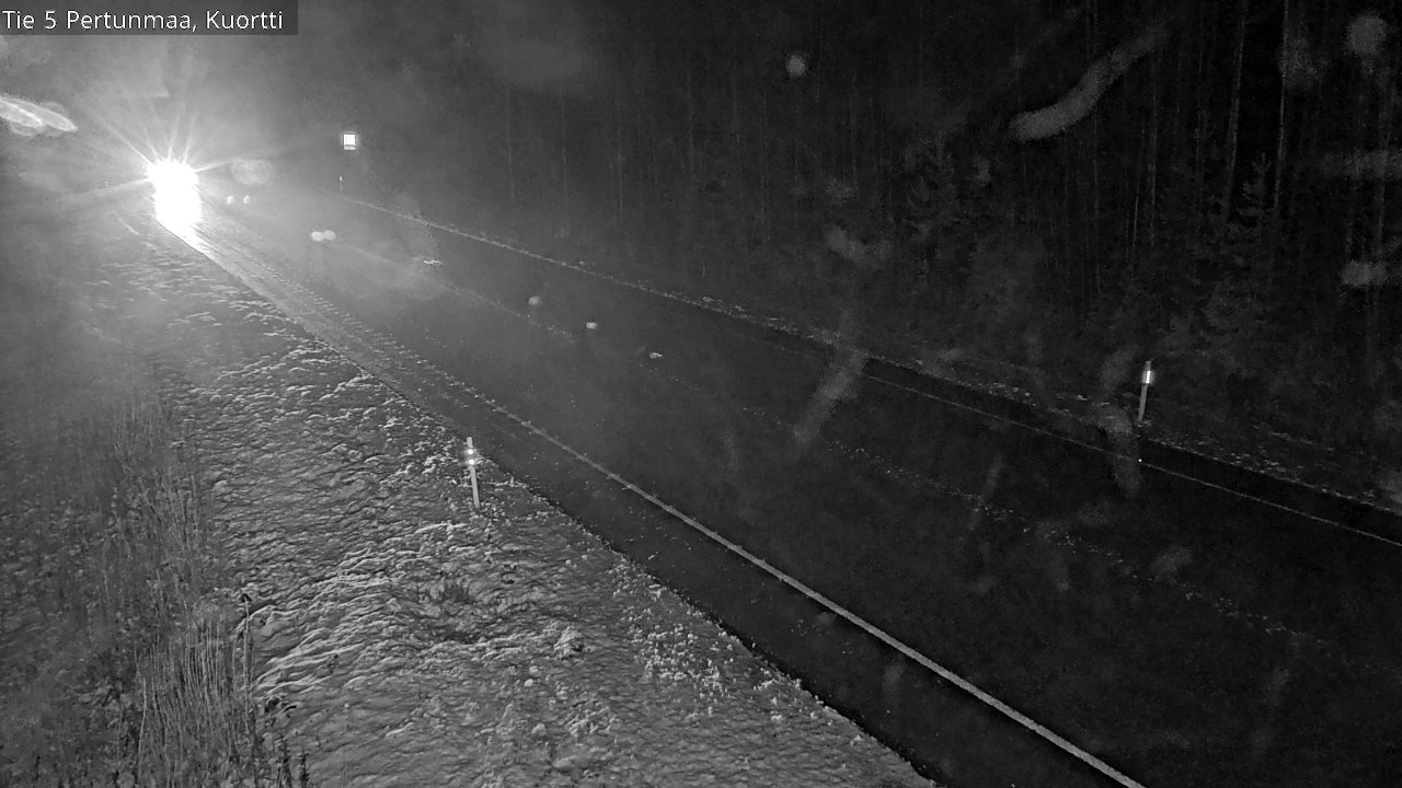 Weather Camera Image Väg 5 Pertunmaa, Kuortti, Pertunmaa, Etelä-Savo
