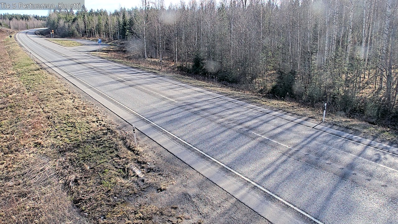 Weather Camera Image Väg 5 Pertunmaa, Kuortti, Pertunmaa, Etelä-Savo