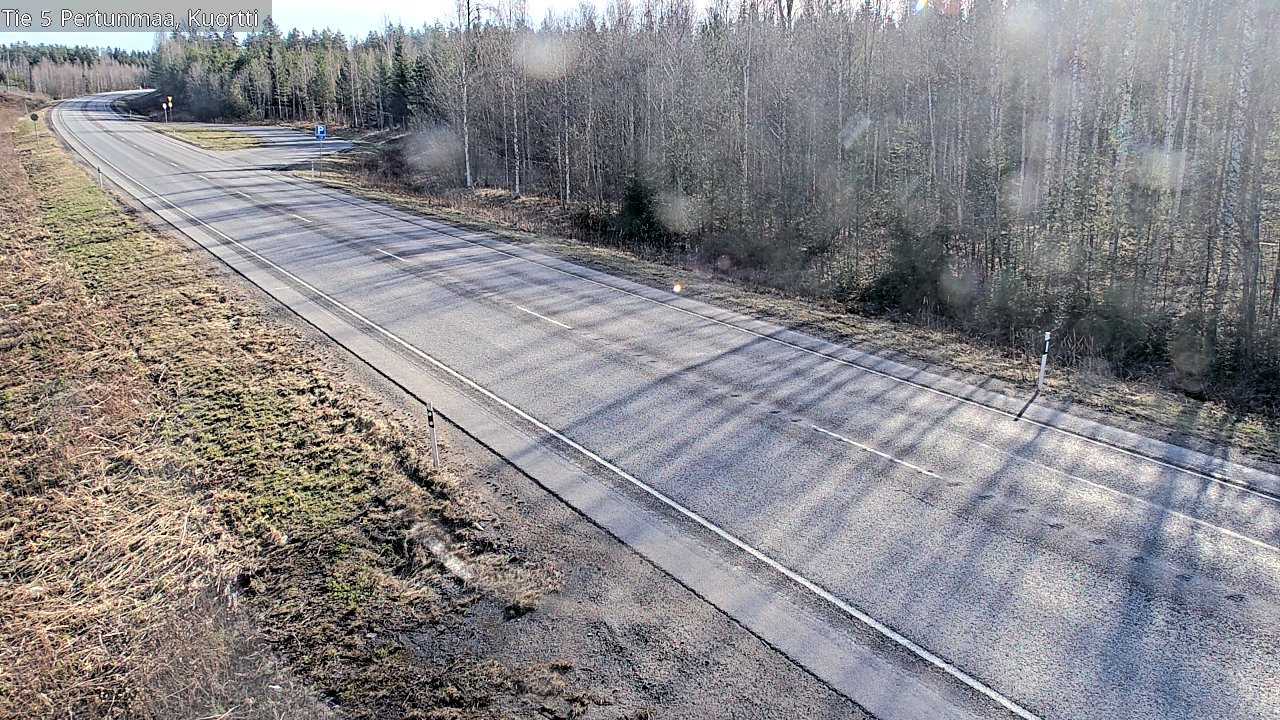 Weather Camera Image Väg 5 Pertunmaa, Kuortti, Pertunmaa, Etelä-Savo