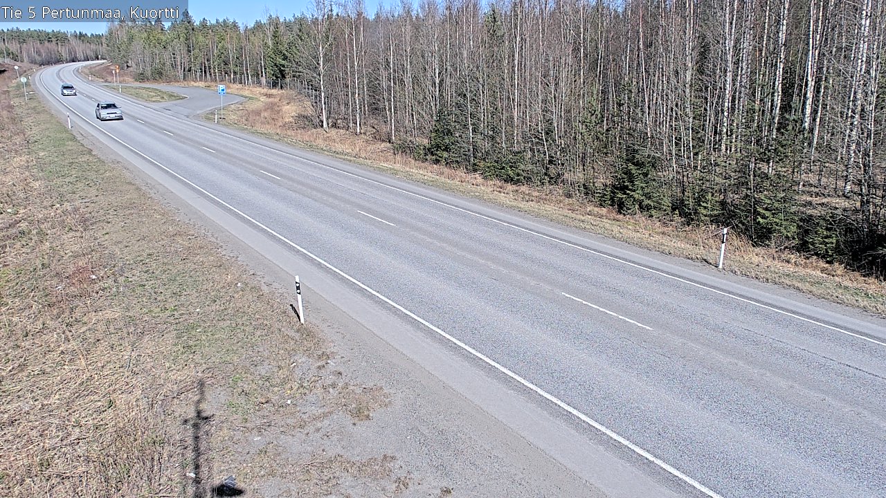 Weather Camera Image Väg 5 Pertunmaa, Kuortti, Pertunmaa, Etelä-Savo