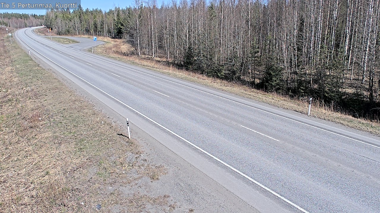 Weather Camera Image Väg 5 Pertunmaa, Kuortti, Pertunmaa, Etelä-Savo