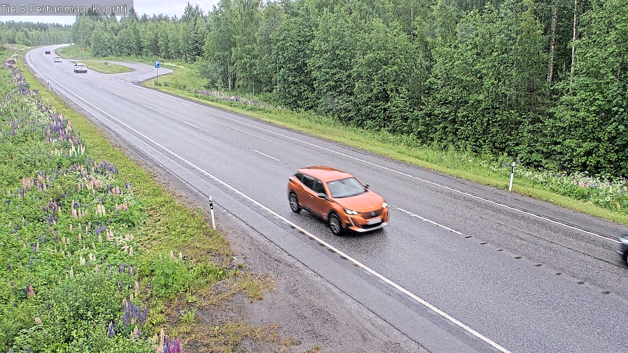 Weather Camera Image Väg 5 Pertunmaa, Kuortti, Pertunmaa, Etelä-Savo