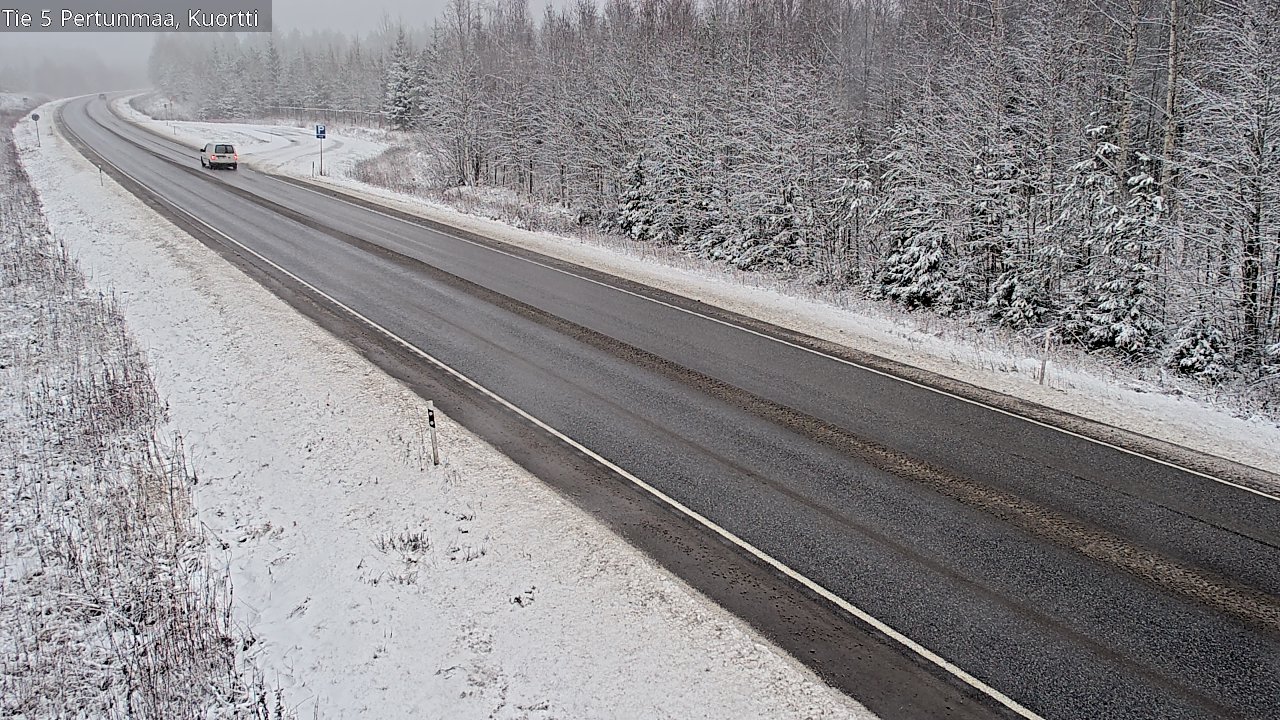Weather Camera Image Väg 5 Pertunmaa, Kuortti, Pertunmaa, Etelä-Savo
