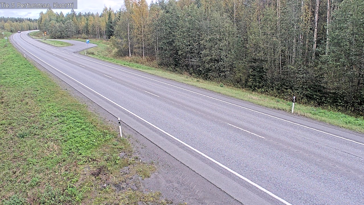 Weather Camera Image Väg 5 Pertunmaa, Kuortti, Pertunmaa, Etelä-Savo