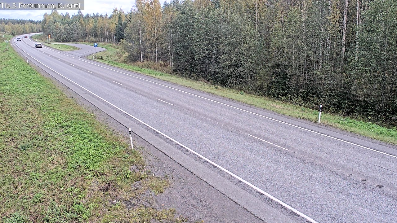 Weather Camera Image Väg 5 Pertunmaa, Kuortti, Pertunmaa, Etelä-Savo