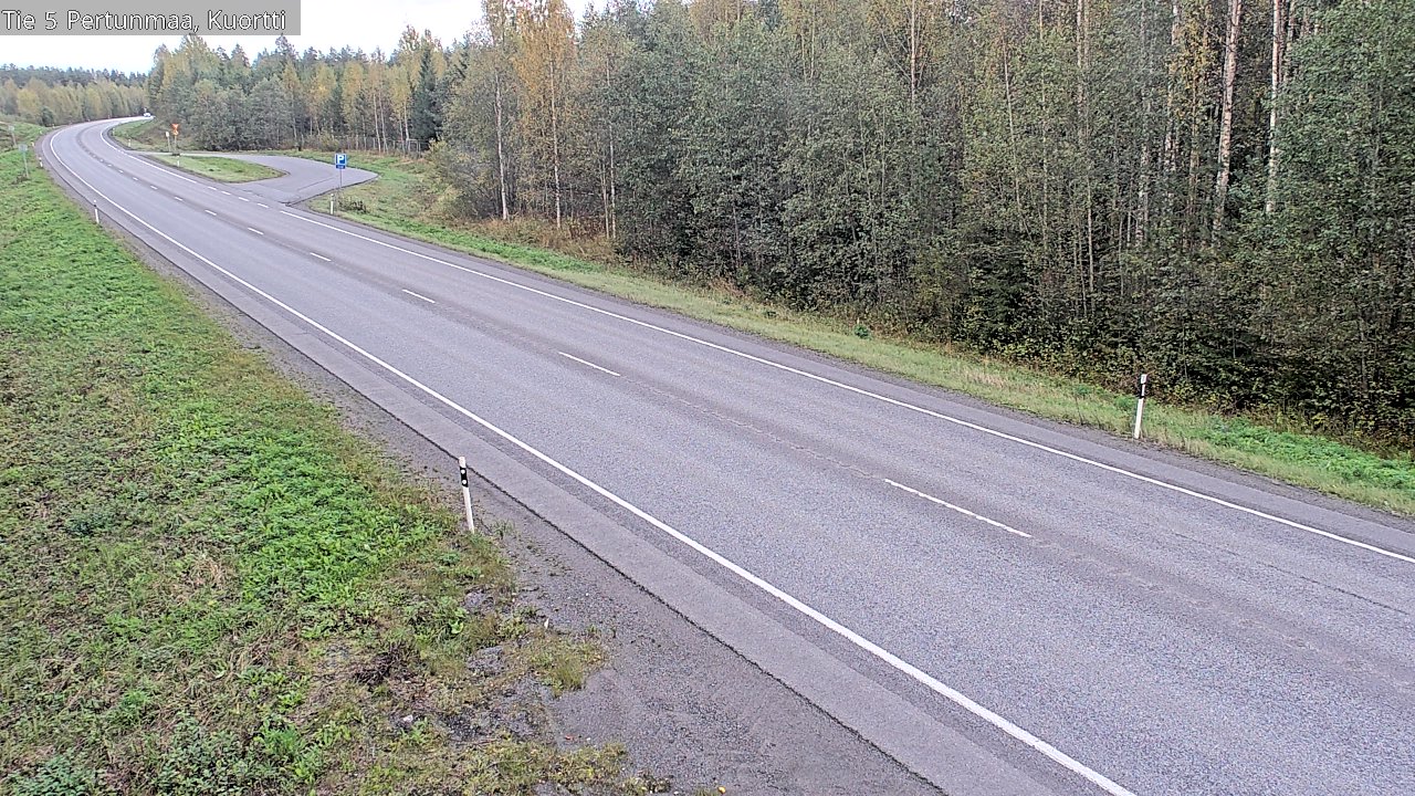 Weather Camera Image Väg 5 Pertunmaa, Kuortti, Pertunmaa, Etelä-Savo