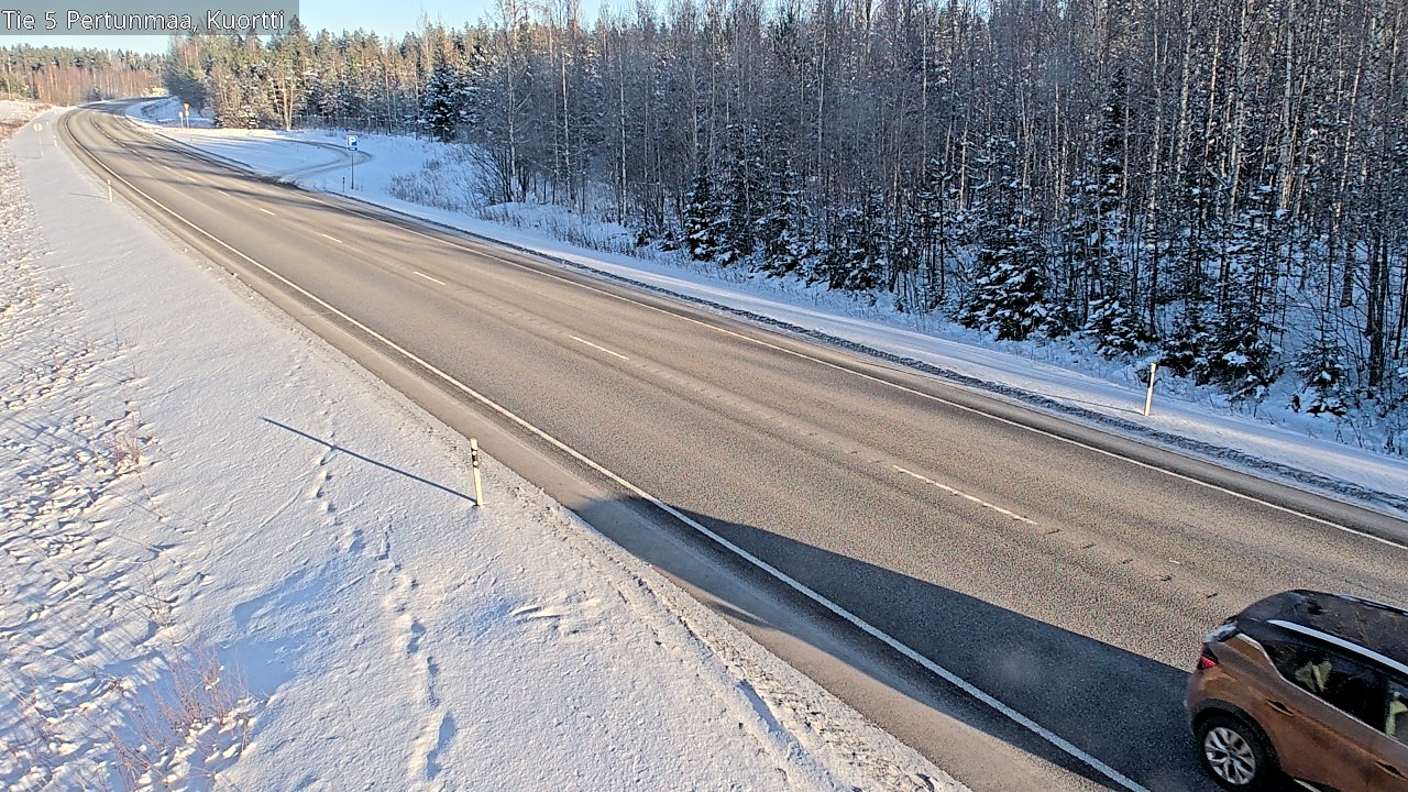 Weather Camera Image Väg 5 Pertunmaa, Kuortti, Pertunmaa, Etelä-Savo
