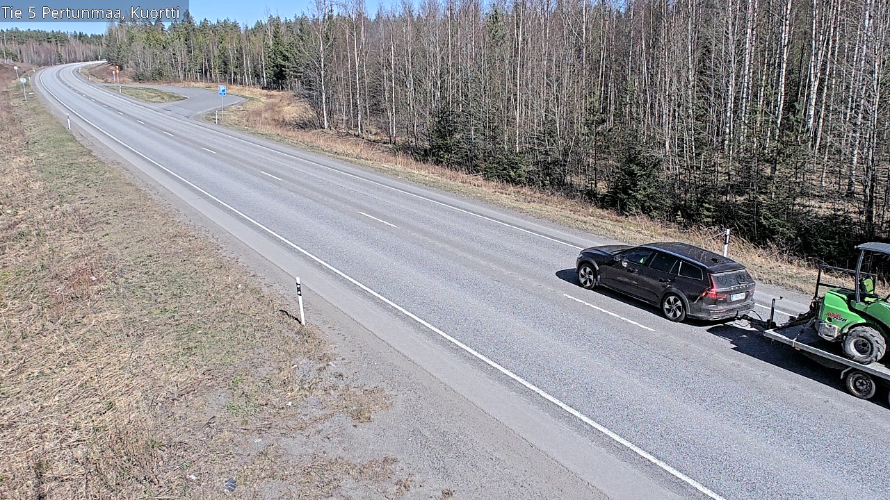Weather Camera Image Väg 5 Pertunmaa, Kuortti, Pertunmaa, Etelä-Savo