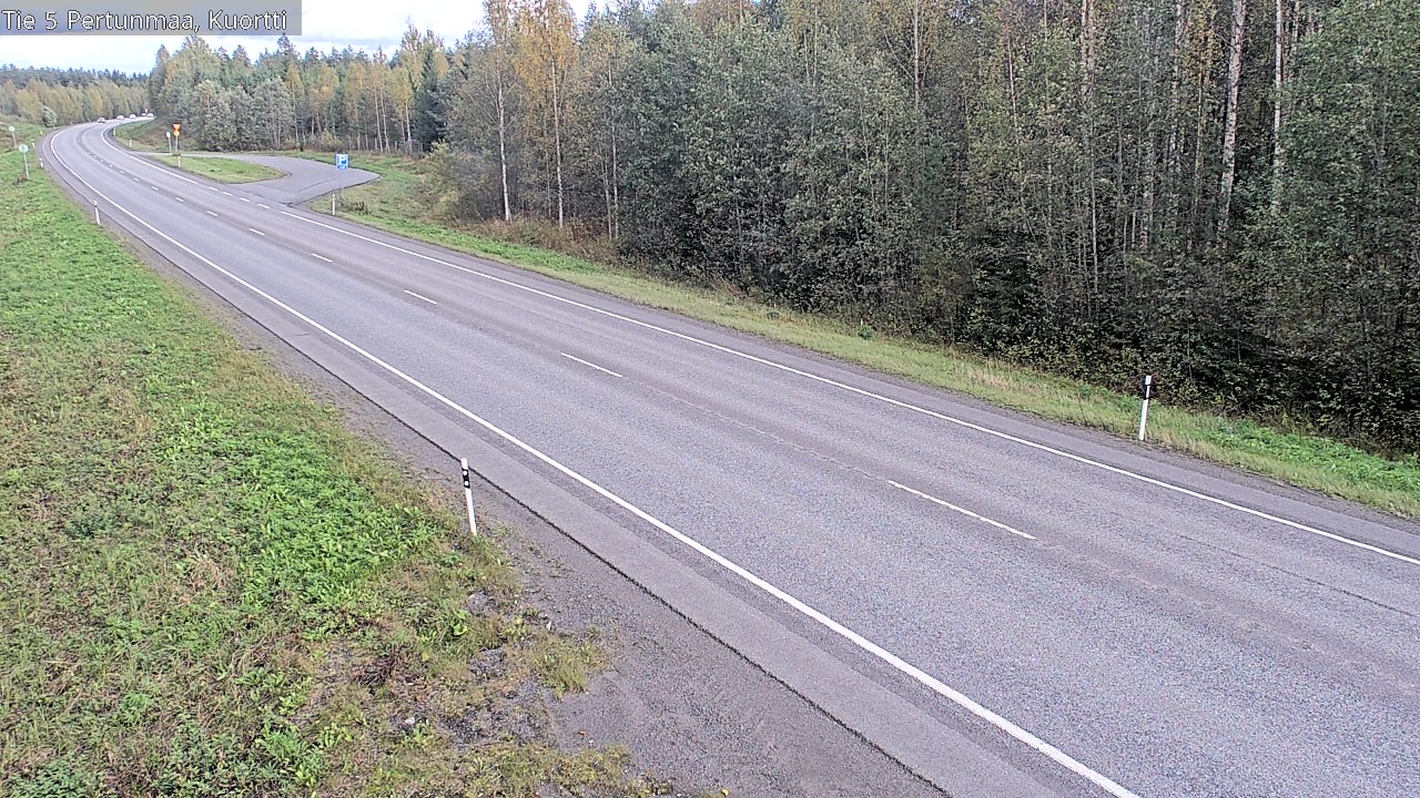 Weather Camera Image Väg 5 Pertunmaa, Kuortti, Pertunmaa, Etelä-Savo