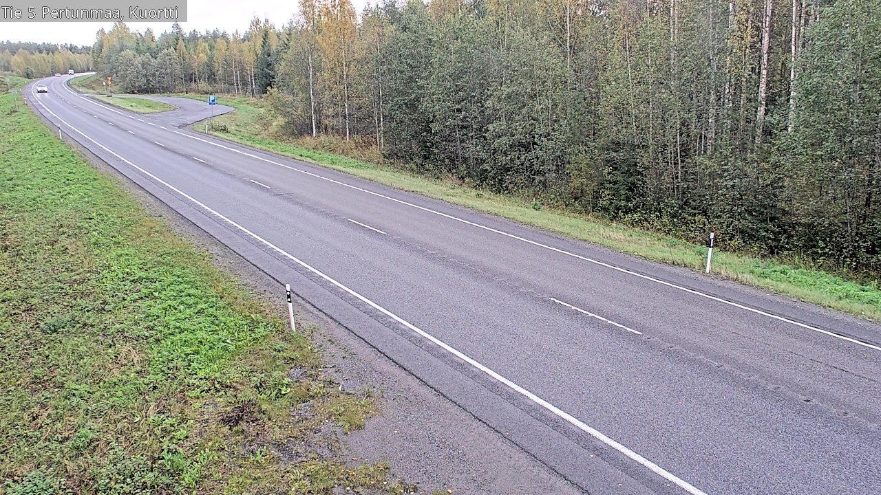 Weather Camera Image Väg 5 Pertunmaa, Kuortti, Pertunmaa, Etelä-Savo