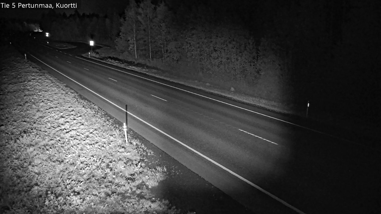 Weather Camera Image Väg 5 Pertunmaa, Kuortti, Pertunmaa, Etelä-Savo