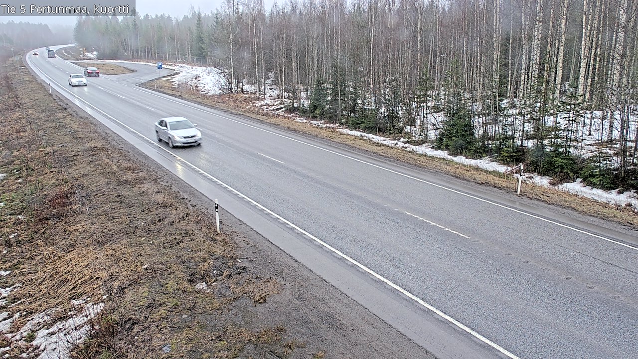 Weather Camera Image Väg 5 Pertunmaa, Kuortti, Pertunmaa, Etelä-Savo