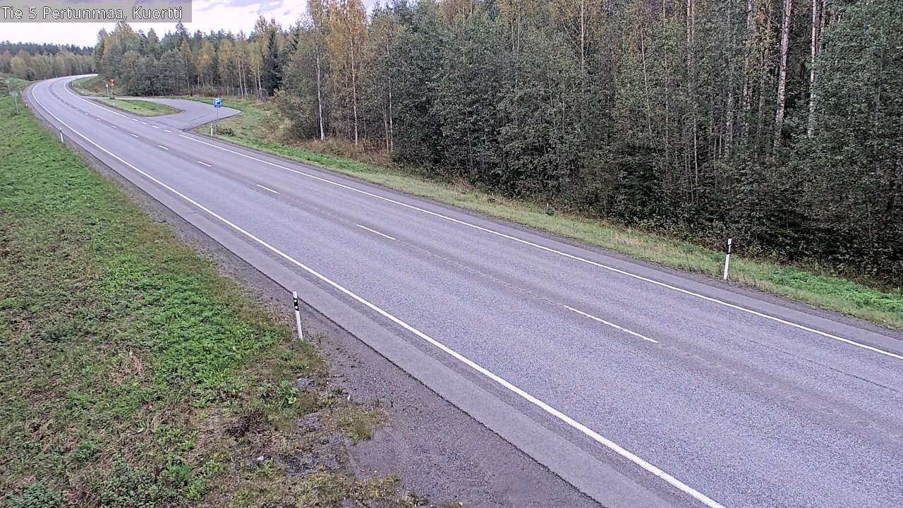 Weather Camera Image Väg 5 Pertunmaa, Kuortti, Pertunmaa, Etelä-Savo