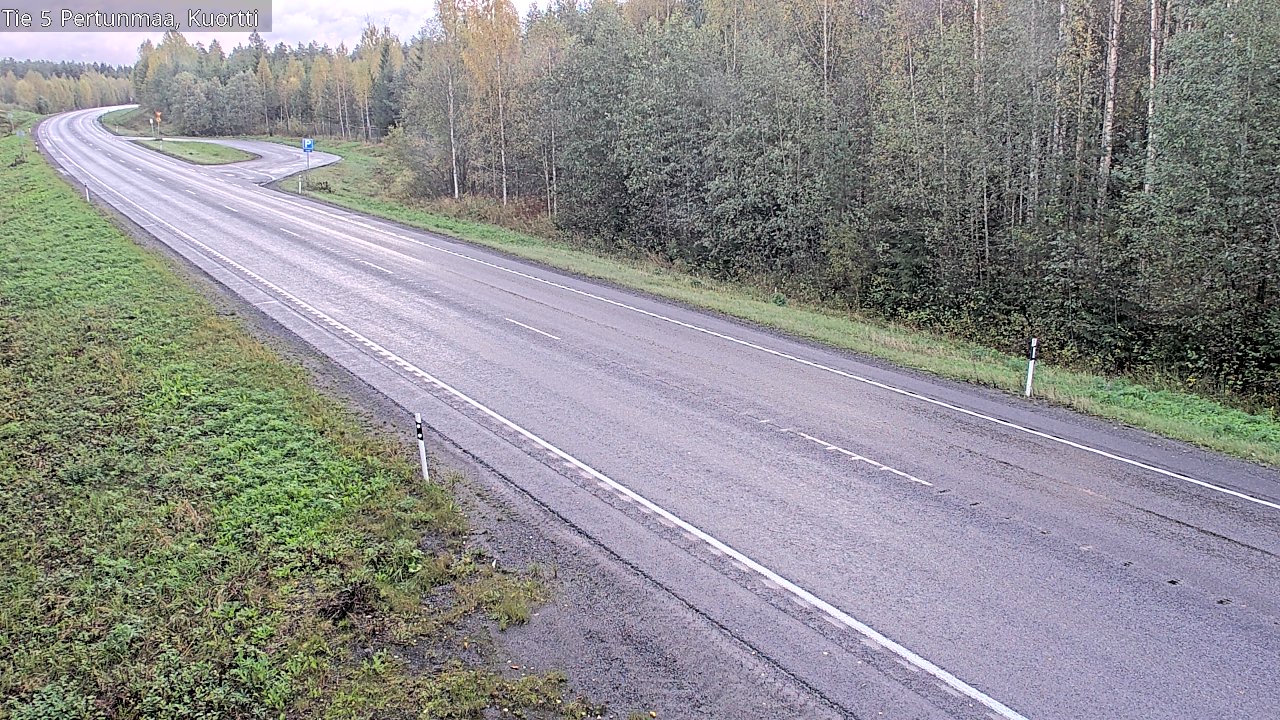 Weather Camera Image Väg 5 Pertunmaa, Kuortti, Pertunmaa, Etelä-Savo