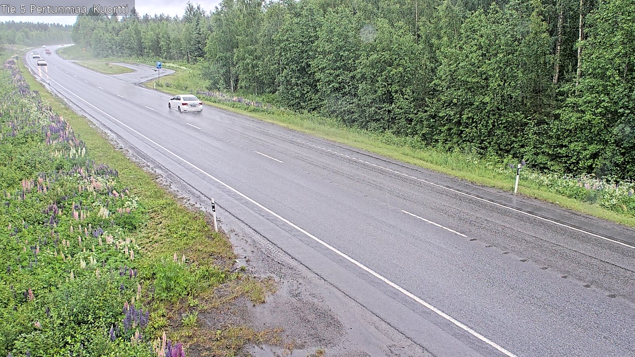 Weather Camera Image Väg 5 Pertunmaa, Kuortti, Pertunmaa, Etelä-Savo